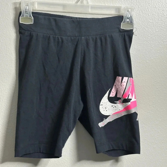 Air Jordan Girls Black Biker Shorts‎ Size L. - Picture 2 of 6